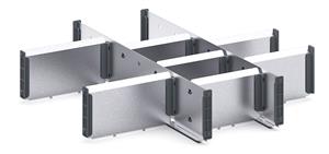 Bott Cubio 100/125 high metal drawer divider kit C 525 x 525 Bott  Drawer Cabinets 525 x 525 workshop equipment Cubio tool storage drawers 43020712.** 